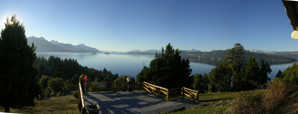 Vista sobre Bariloche en la Patagonia ARgentina